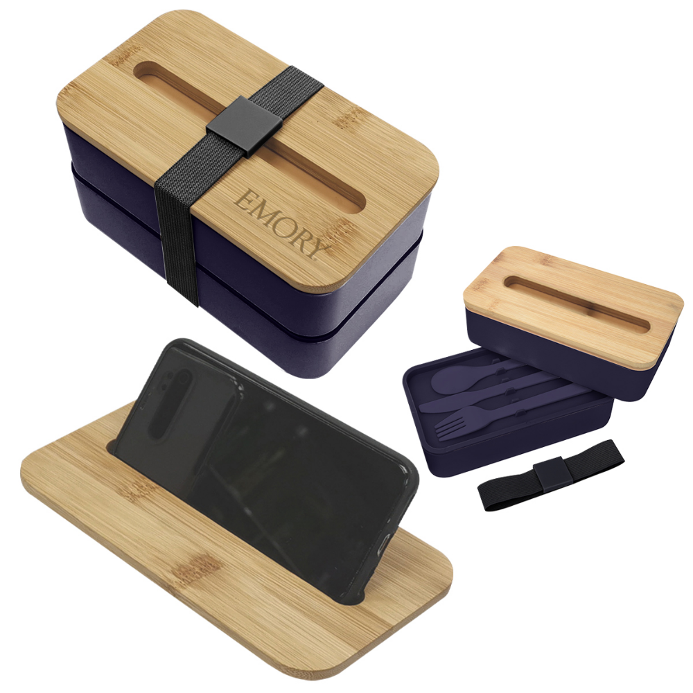 Stackable Bento Box with Phone Stand