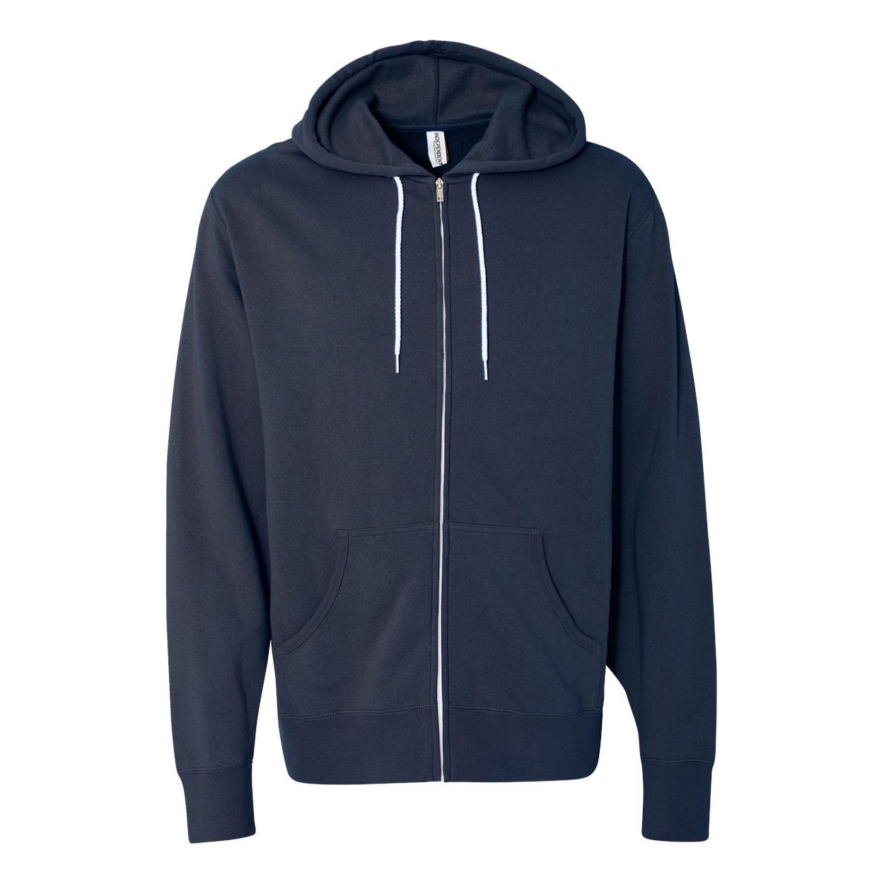 Lightweight Full-Zip Hooded Sweatshirt