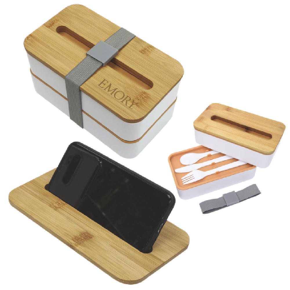 Stackable Bento Box with Phone Stand