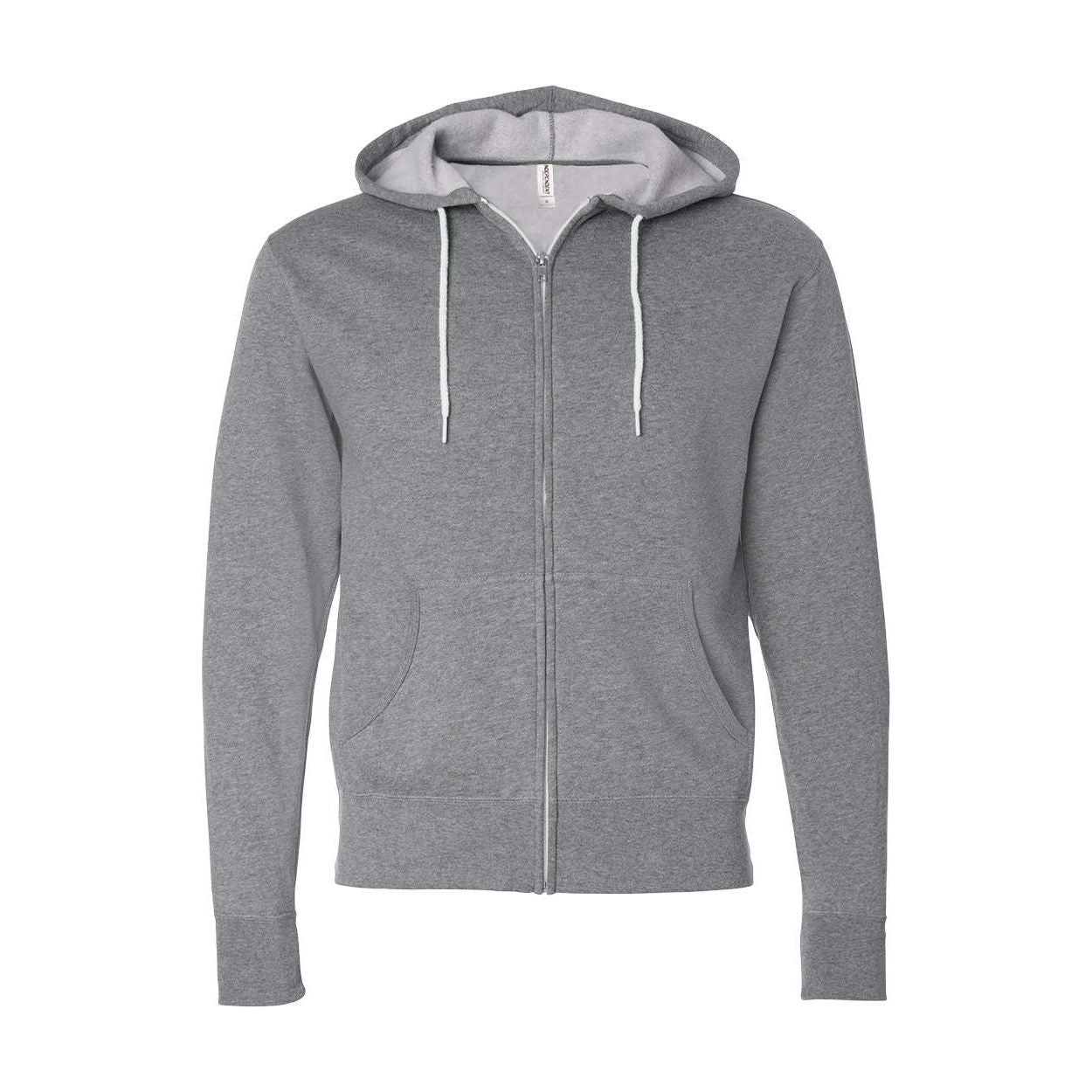 Lightweight Full-Zip Hooded Sweatshirt